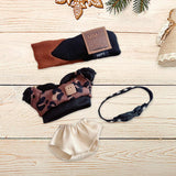 Maxbell Doll Clothes Fashion DIY Costumes Soft Plush Doll Outifit for 15cm 10cm Doll