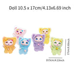 Maxbell 6Pcs Plush Doll Cartoon Collection Stuffed Animal Toy for Birthday Sofa Home