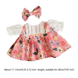 Maxbell 20cm Doll Clothes Fashion Comfortable DIY Dress up Photo Props Doll Clothing pink