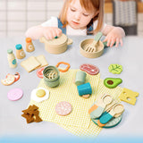 Maxbell Kids Play Kitchen Accessories and Tableware for Toddlers Girls Boys Childern