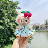 Maxbell Stuffed Doll Dress Set Doll Shoes and Hair Accessory Dress up for 17cm Dolls