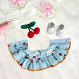 Maxbell Stuffed Doll Dress Set Doll Shoes and Hair Accessory Dress up for 17cm Dolls