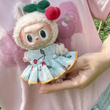 Maxbell Stuffed Doll Dress Set Doll Shoes and Hair Accessory Dress up for 17cm Dolls