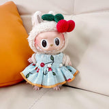 Maxbell Stuffed Doll Dress Set Doll Shoes and Hair Accessory Dress up for 17cm Dolls