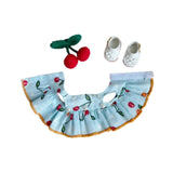 Maxbell Stuffed Doll Dress Set Doll Shoes and Hair Accessory Dress up for 17cm Dolls
