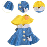 Maxbell Plush Doll Dress with Hat Clothing Soft DIY Doll Clothes for 14.96inch Dolls