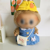 Maxbell Plush Doll Dress with Hat Clothing Soft DIY Doll Clothes for 14.96inch Dolls