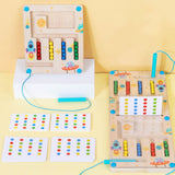 Maxbell Montessori Toys Early Educational Maze Borad for Kids 1 2 3 Years Old Travel single player
