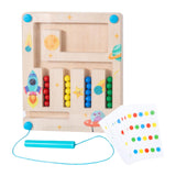 Maxbell Montessori Toys Early Educational Maze Borad for Kids 1 2 3 Years Old Travel single player