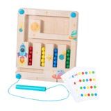 Maxbell Montessori Toys Early Educational Maze Borad for Kids 1 2 3 Years Old Travel single player