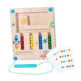 Maxbell Montessori Toys Early Educational Maze Borad for Kids 1 2 3 Years Old Travel single player