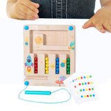 Maxbell Montessori Toys Early Educational Maze Borad for Kids 1 2 3 Years Old Travel single player