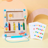Maxbell Montessori Toys Early Educational Maze Borad for Kids 1 2 3 Years Old Travel single player