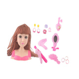 Maxbell Doll Styling Head Toy Makeup Dolls Realistic Doll Toy Set for Teens Children