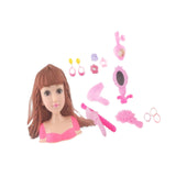 Maxbell Doll Styling Head Toy Makeup Dolls Realistic Doll Toy Set for Teens Children