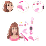 Maxbell Doll Styling Head Toy Makeup Dolls Realistic Doll Toy Set for Teens Children