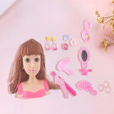 Maxbell Doll Styling Head Toy Makeup Dolls Realistic Doll Toy Set for Teens Children