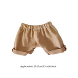 Maxbell Doll Pants Making Handmade Gifts Adorable Costume Accessories for 17cm Dolls khaki