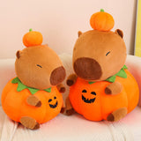 Maxbell Plush Transform Pumpkin Capybara Car Capybara Figure for Kids Gifts Children 40cm