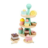 Maxbell Wooden Tea Party Set for Little Girls Kitchen Accessories for Children Girls