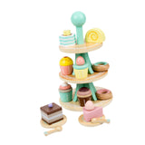 Maxbell Wooden Tea Party Set for Little Girls Kitchen Accessories for Children Girls