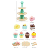 Maxbell Wooden Tea Party Set for Little Girls Kitchen Accessories for Children Girls