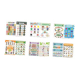 Maxbell 12x Educational Posters Wall Decor Kindergarten for Nursery Preschool School