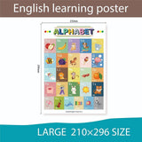 Maxbell 12x Educational Posters Wall Decor Kindergarten for Nursery Preschool School