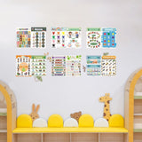 Maxbell 12x Educational Posters Wall Decor Kindergarten for Nursery Preschool School