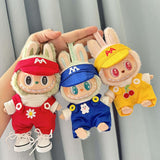 Maxbell Mini 6 inch Doll Clothes DIY Doll Clothes for Age 5-7 8-10 Kids Pendant Doll red