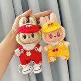 Maxbell Mini 6 inch Doll Clothes DIY Doll Clothes for Age 5-7 8-10 Kids Pendant Doll red