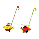 Maxbell 2x Push Along Toy with Music Motor Skills Push Toy for Age 1-3 Children Kids