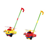 Maxbell 2x Push Along Toy with Music Motor Skills Push Toy for Age 1-3 Children Kids