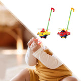 Maxbell 2x Push Along Toy with Music Motor Skills Push Toy for Age 1-3 Children Kids