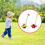 Maxbell 2x Push Along Toy with Music Motor Skills Push Toy for Age 1-3 Children Kids