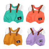 Maxbell 17cm Plush Doll Clothes Soft Dress up Plush Doll Accessories Fashion Cartoon yellow