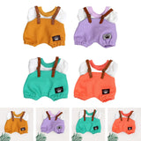 Maxbell 17cm Plush Doll Clothes Soft Dress up Plush Doll Accessories Fashion Cartoon yellow