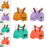 Maxbell 17cm Plush Doll Clothes Soft Dress up Plush Doll Accessories Fashion Cartoon yellow