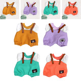 Maxbell 17cm Plush Doll Clothes Soft Dress up Plush Doll Accessories Fashion Cartoon yellow