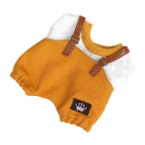 Maxbell 17cm Plush Doll Clothes Soft Dress up Plush Doll Accessories Fashion Cartoon yellow