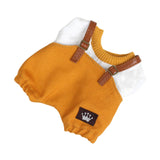 Maxbell 17cm Plush Doll Clothes Soft Dress up Plush Doll Accessories Fashion Cartoon yellow