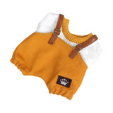 Maxbell 17cm Plush Doll Clothes Soft Dress up Plush Doll Accessories Fashion Cartoon yellow