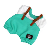 Maxbell 17cm Plush Doll Clothes Soft Dress up Plush Doll Accessories Fashion Cartoon green