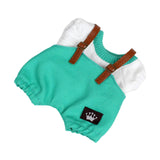 Maxbell 17cm Plush Doll Clothes Soft Dress up Plush Doll Accessories Fashion Cartoon green