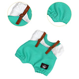 Maxbell 17cm Plush Doll Clothes Soft Dress up Plush Doll Accessories Fashion Cartoon green