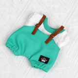 Maxbell 17cm Plush Doll Clothes Soft Dress up Plush Doll Accessories Fashion Cartoon green