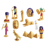 Maxbell 12 Pieces Ancient Egypt Figurines Figure for Desktop Birthday Gift Role Play