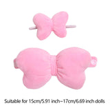 Maxbell 2x Fashion Dolls Bow Wing with Hairband Costume for 15-17cm Dolls Boy Dolls Pink