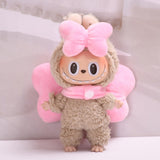 Maxbell 2x Fashion Dolls Bow Wing with Hairband Costume for 15-17cm Dolls Boy Dolls Pink