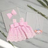 Maxbell Dolls Princess Dress Accs Dolls Dress Suit for 38cm Dolls Thanksgiving Gifts pink